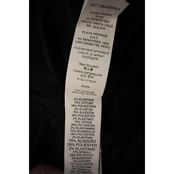 Oakley F0A402610 Men's Sz 34x34 Black Hydrolix Regular Fit Chino Icon Pants - Picture 7 of 12